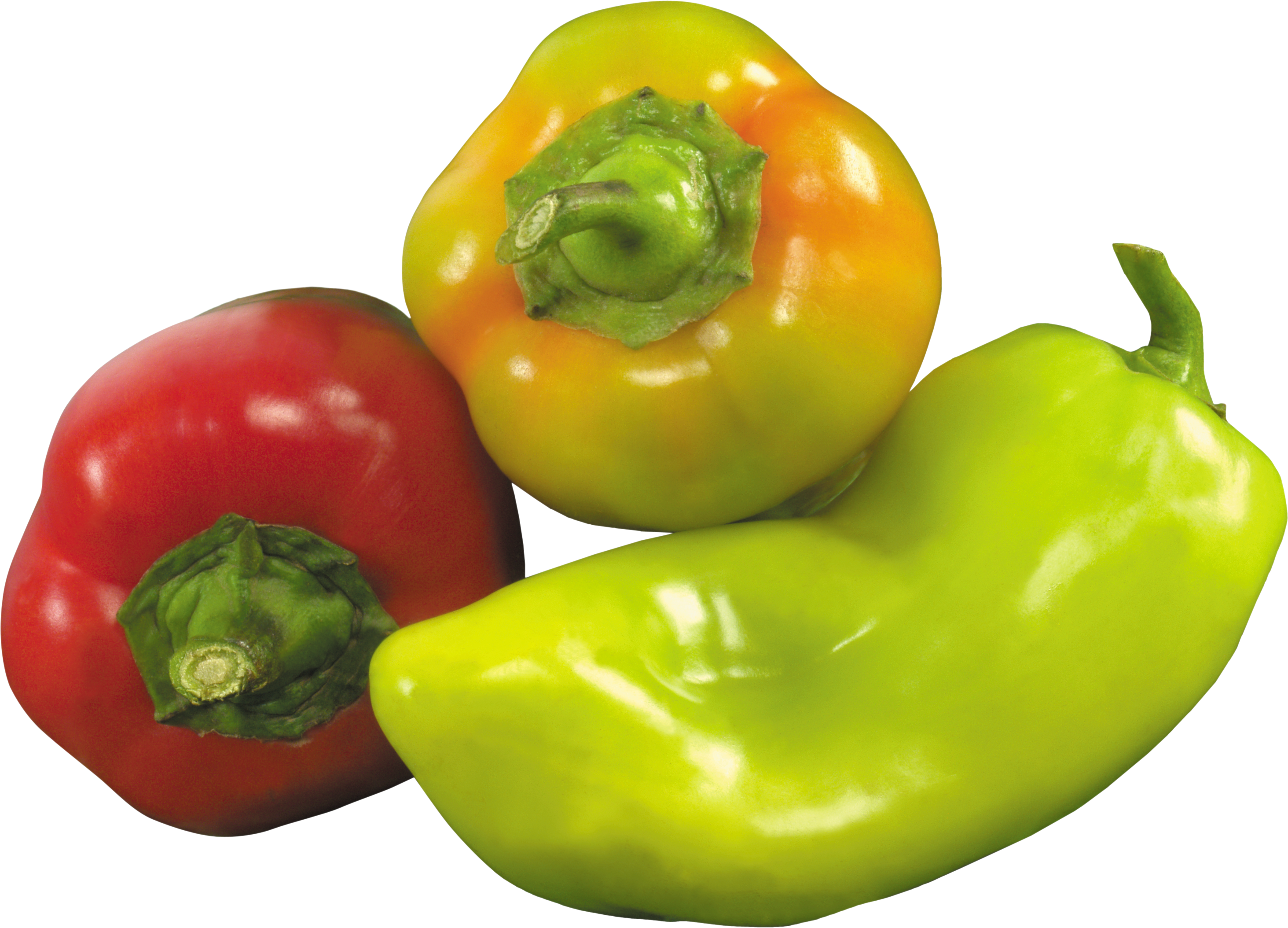 A Group Of Peppers On A Black Background