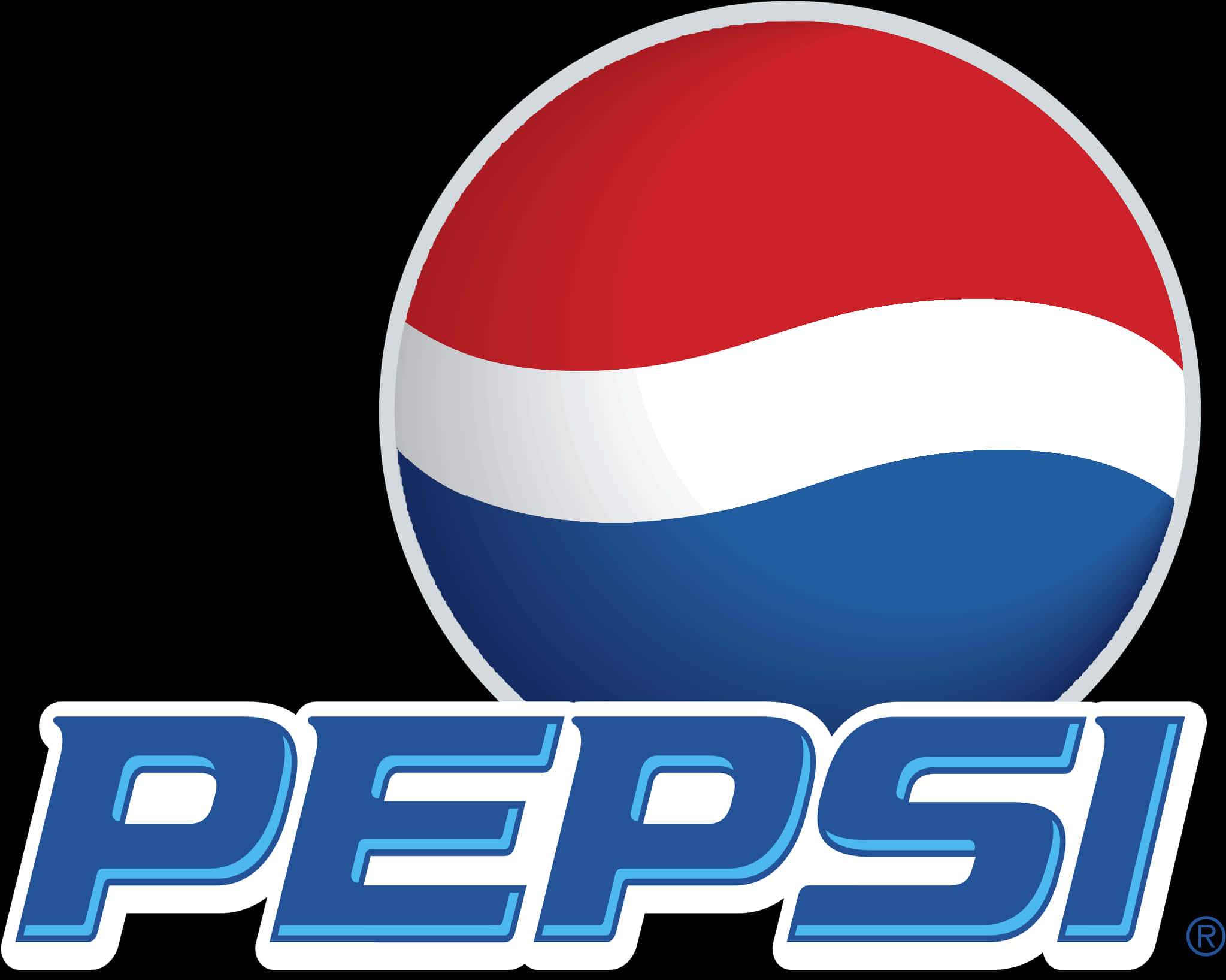 Vertical Pepsi Logo And Text