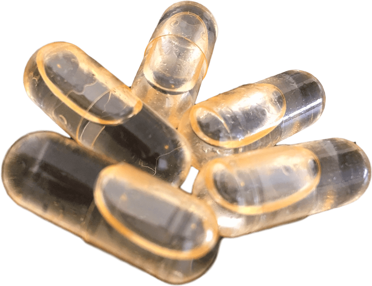 A Group Of Transparent Pills