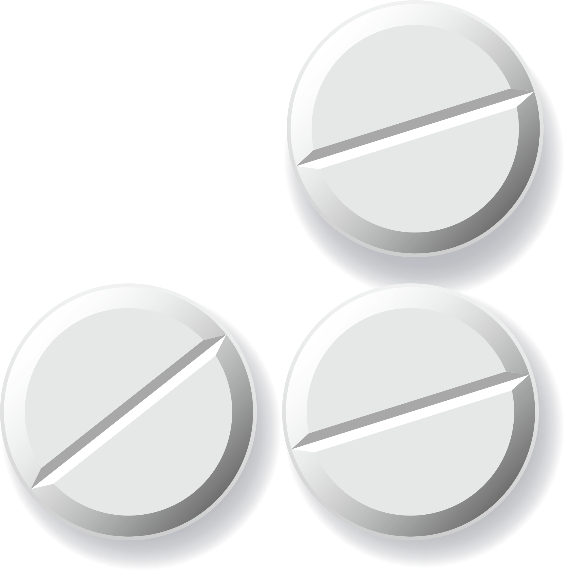 A Group Of White Pills