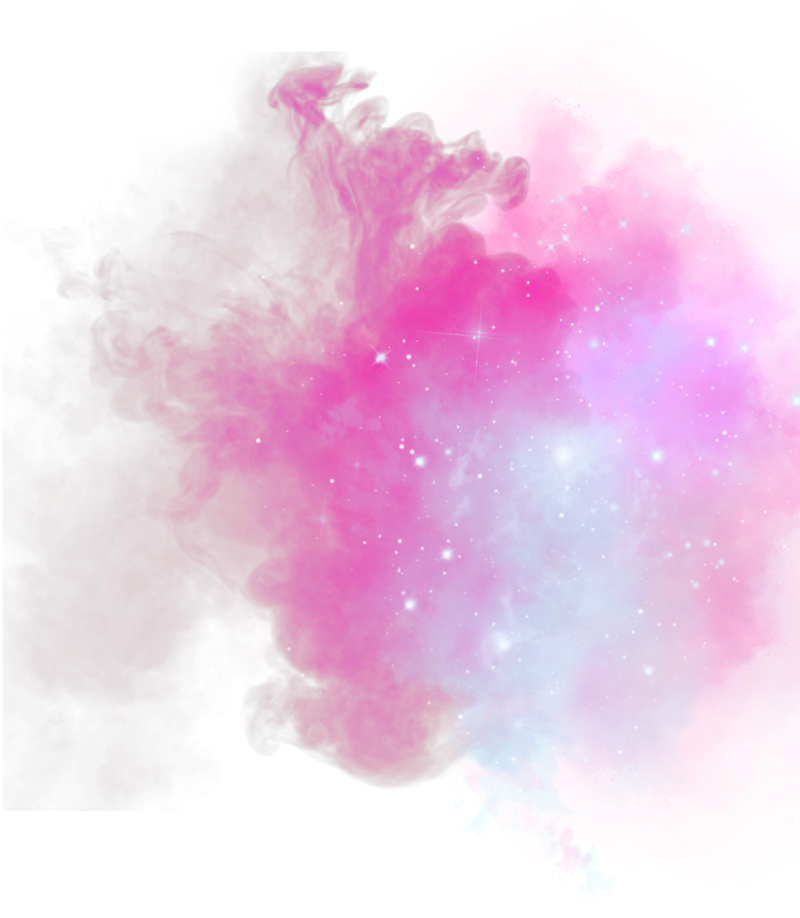 A Pink And White Smoke And Stars
