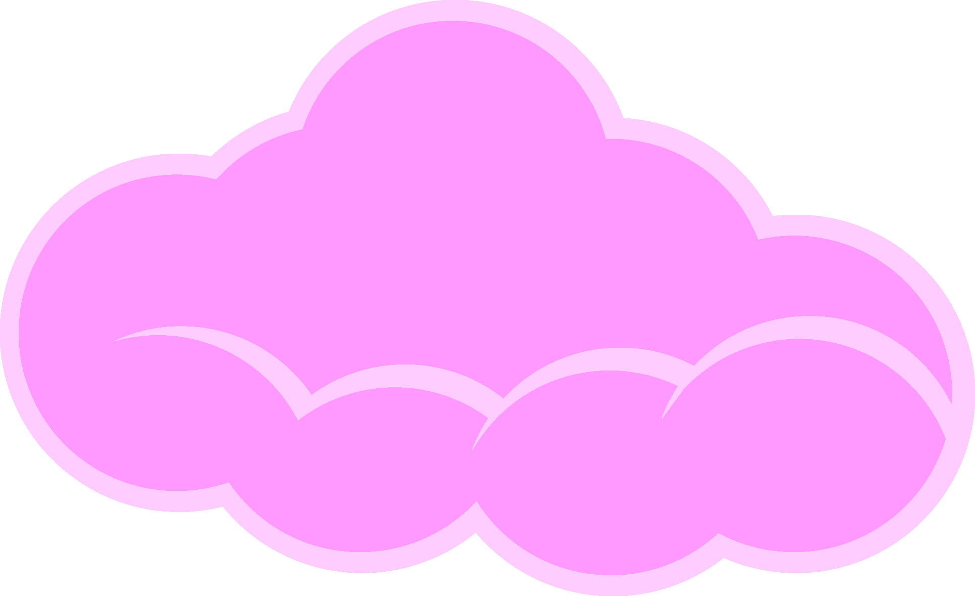 A Pink Cloud With Black Background