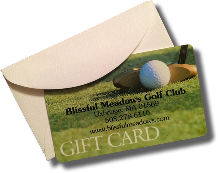 A Gift Card With A Golf Ball And A Hole In The Middle