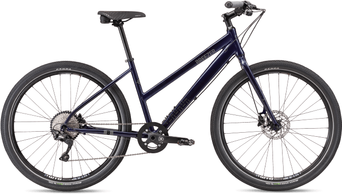 A Blue Mountain Bike With Black Background