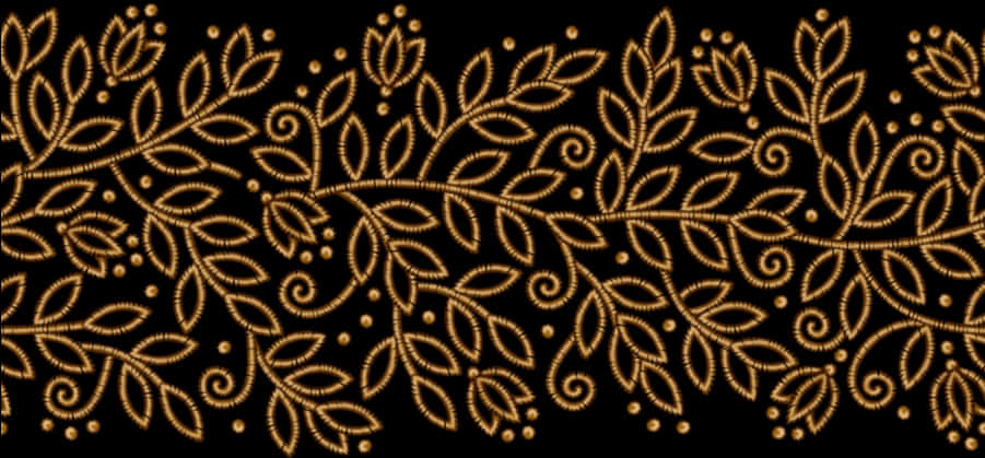 Download Png Ribbon Gold Clipart Gold Floral Design - Floral Design Png Golden, Transparent Png