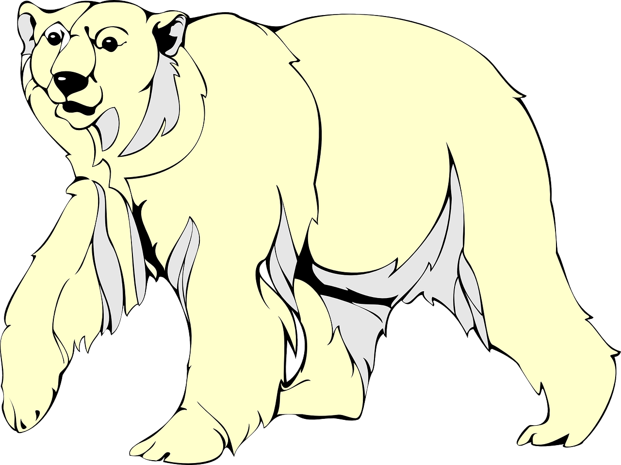 A Cartoon Of A Polar Bear