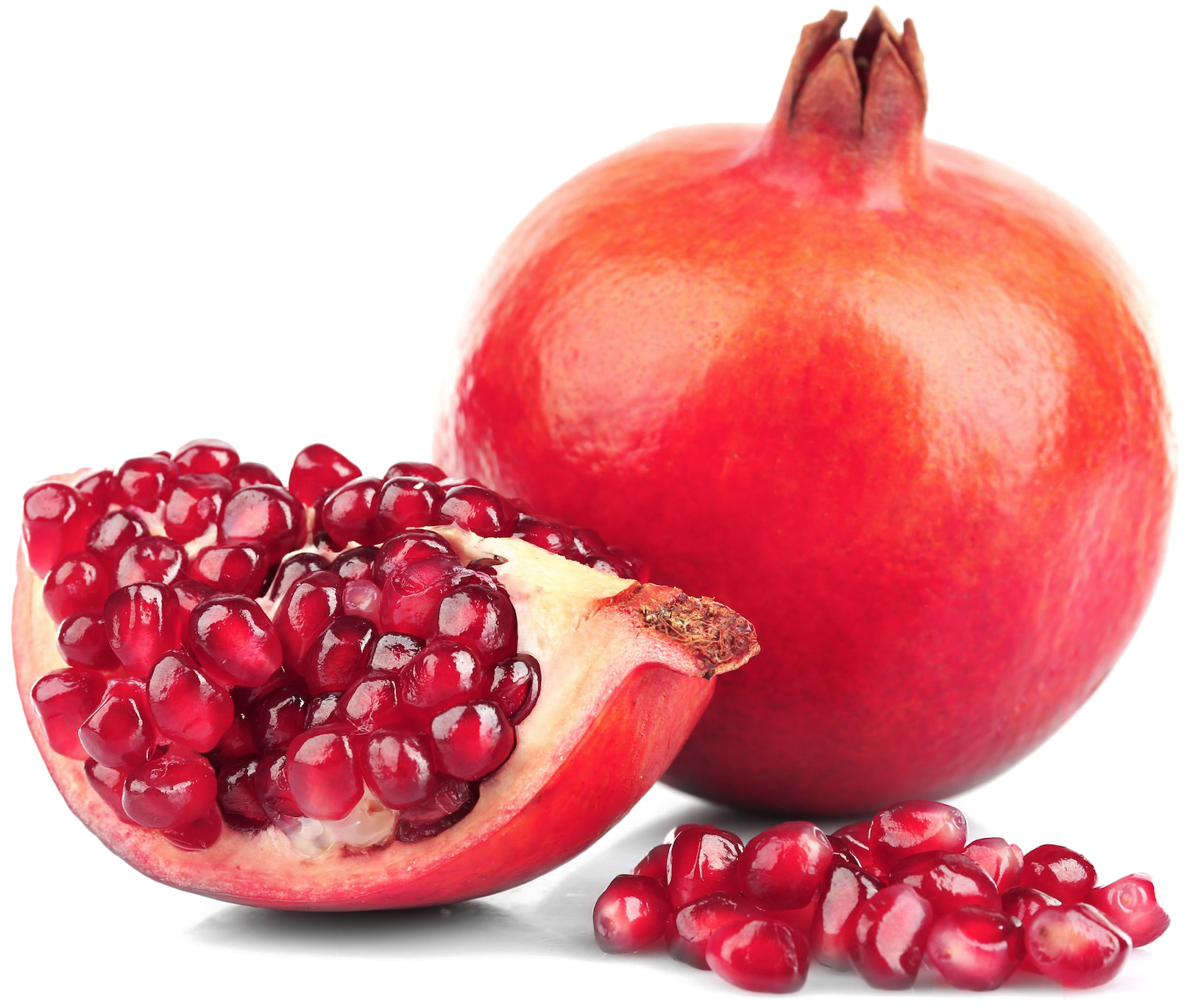 A Pomegranate And A Cut Open Pomegranate