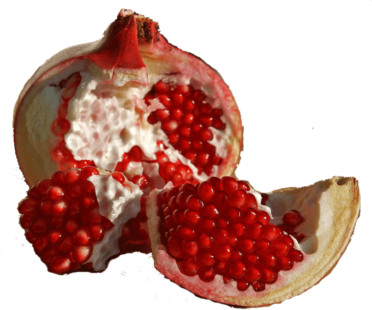 A Pomegranate With Red Seeds