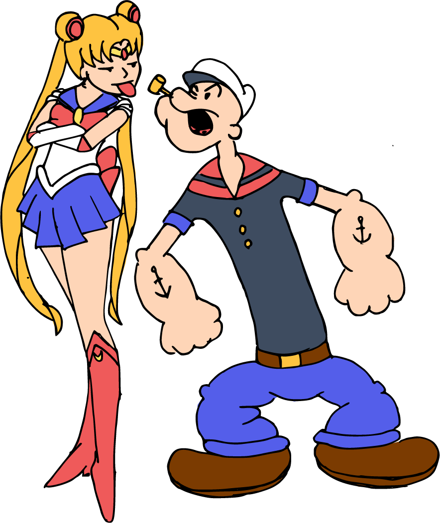Cartoon Of A Sailor And A Sailor