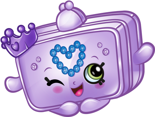 A Cartoon Character Of A Purple Bag