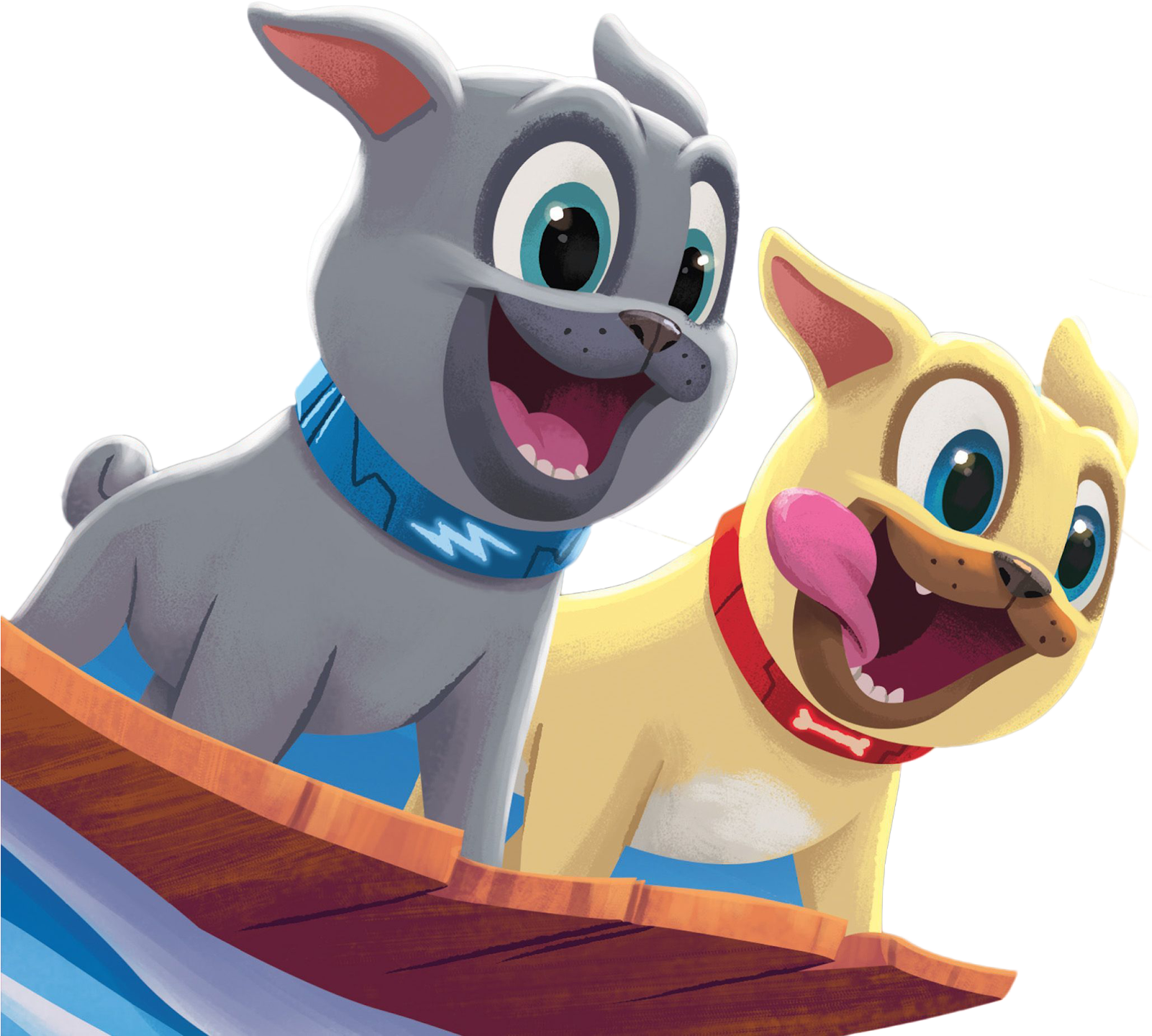 Cartoon Dogs On A Boat