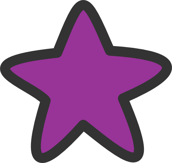 A Purple Star On A Black Background