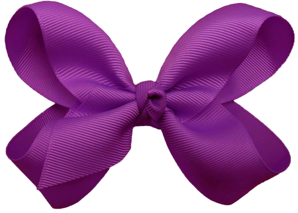 A Purple Bow On A Black Background