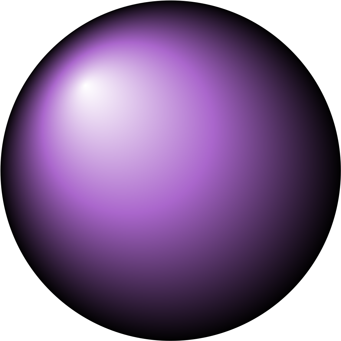 A Purple Sphere With Black Background