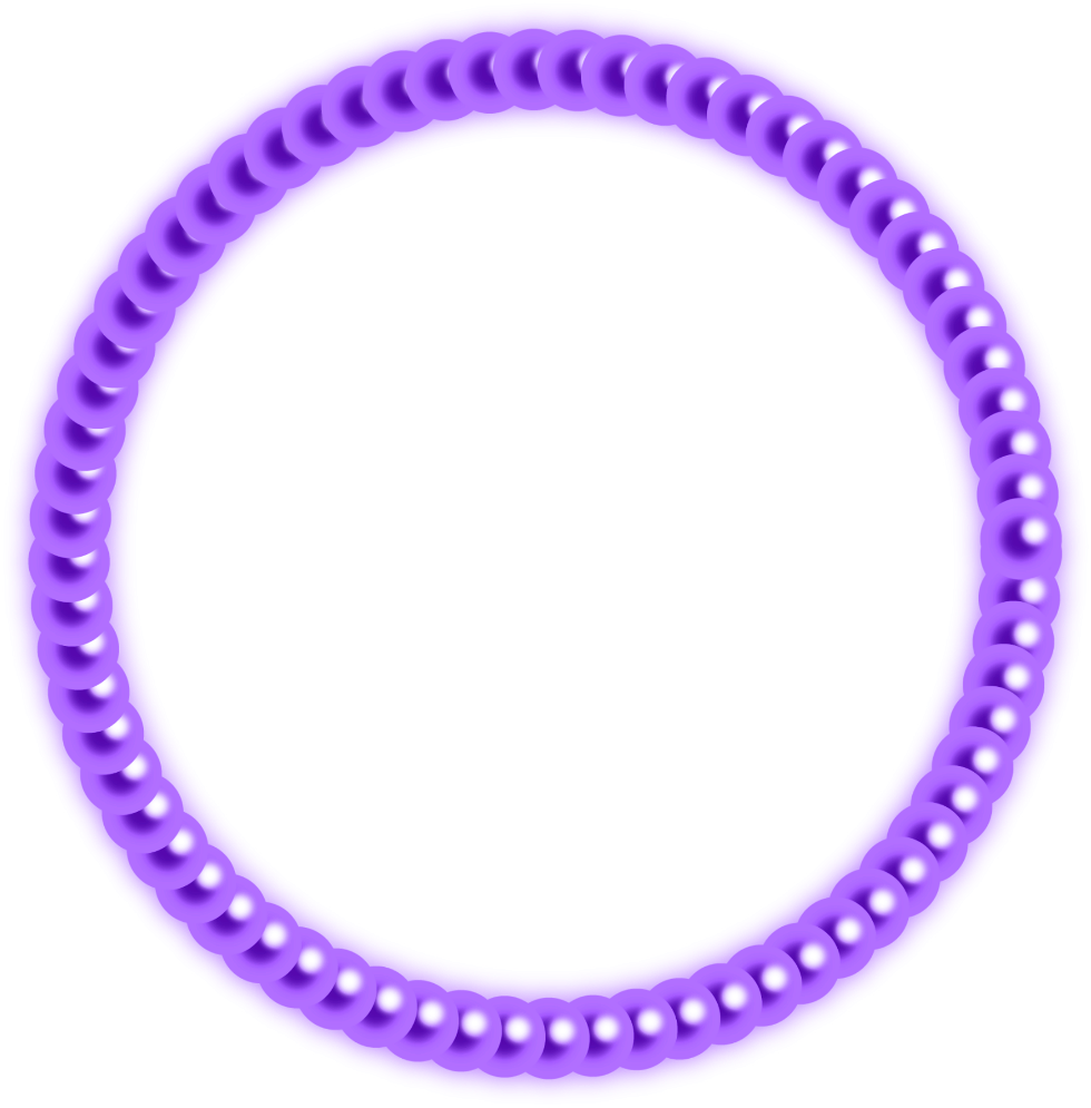 A Purple Beaded Circle
