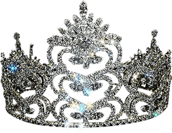 A Diamond Crown With A Black Background