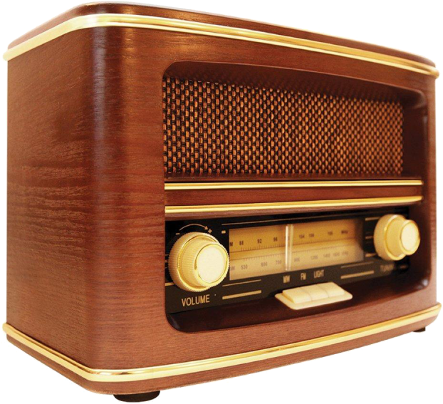 A Brown And Gold Radio