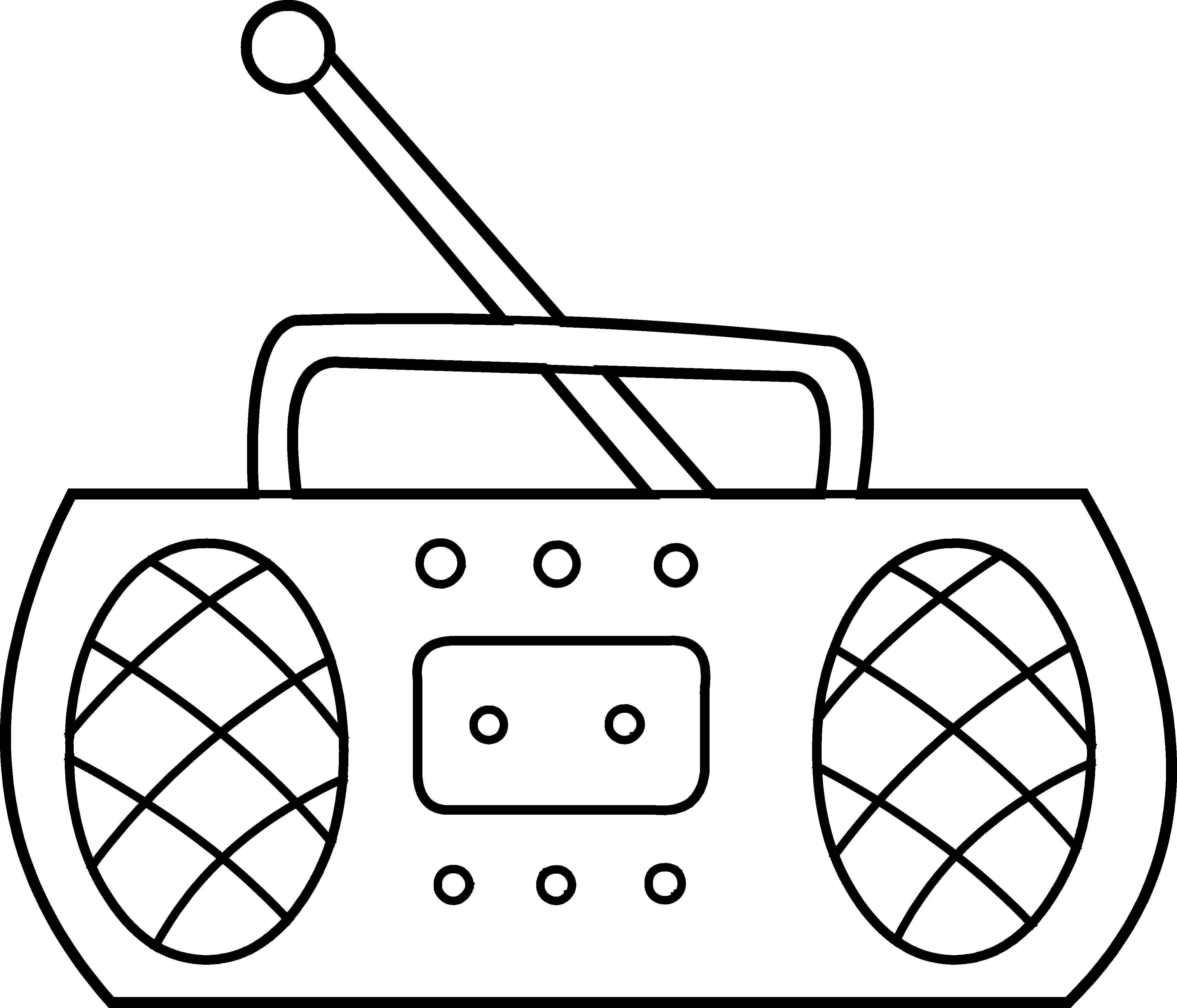 A White And Black Radio