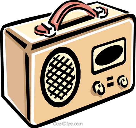 A Cartoon Of A Radio
