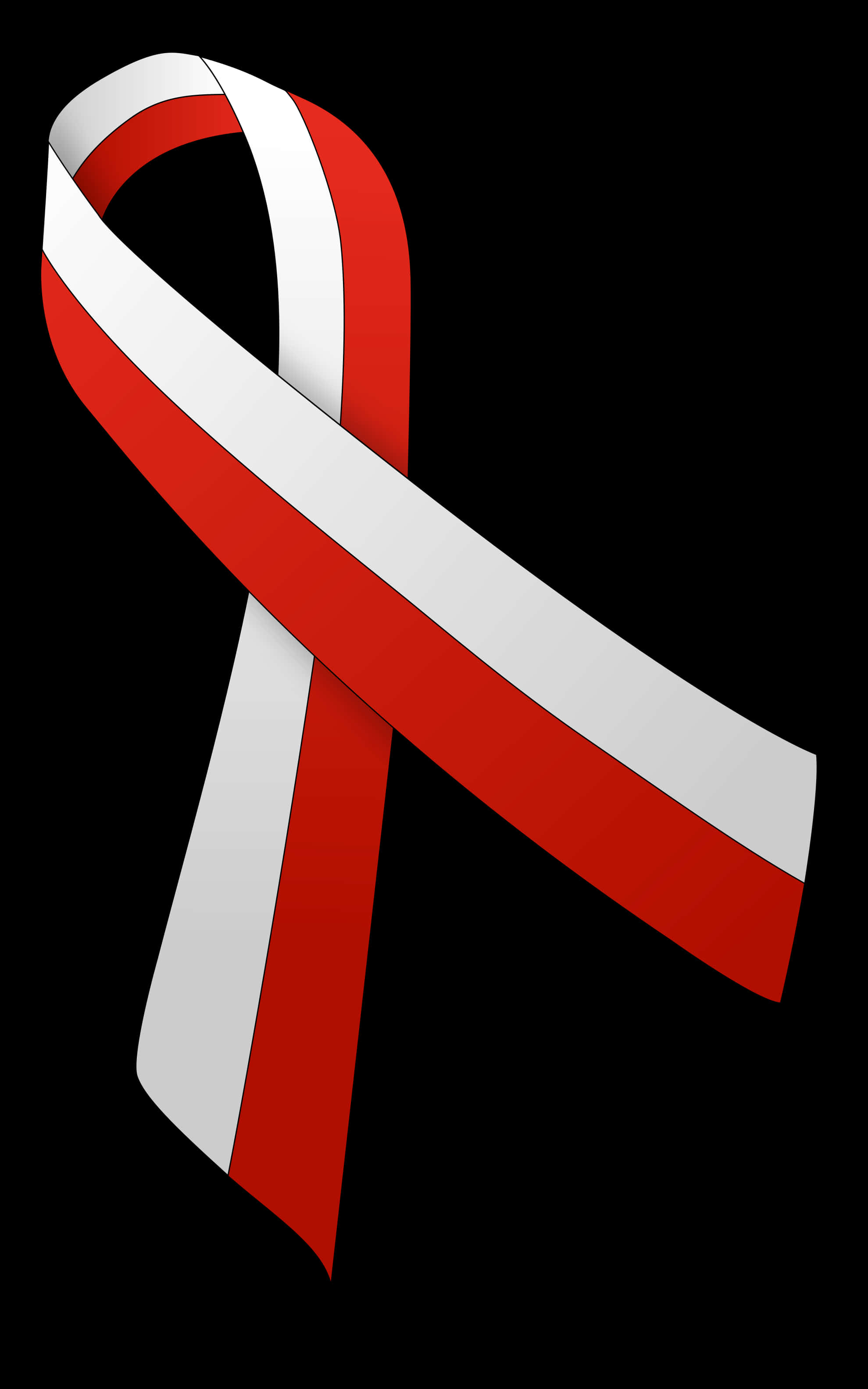A Red And White Ribbon