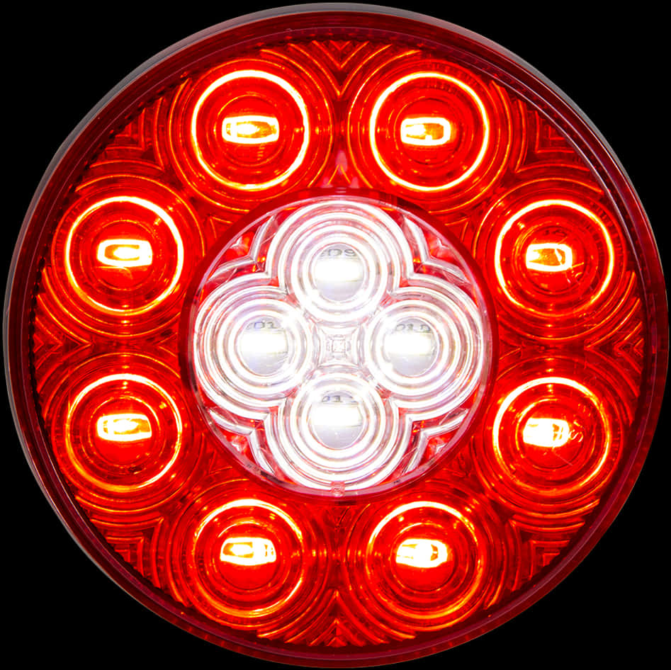A Red And White Light