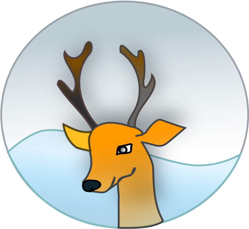 A Cartoon Of A Deer