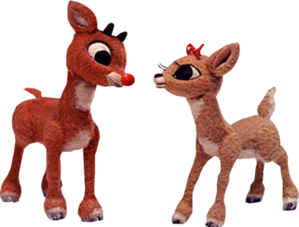 A Reindeer And A Reindeer Figurine