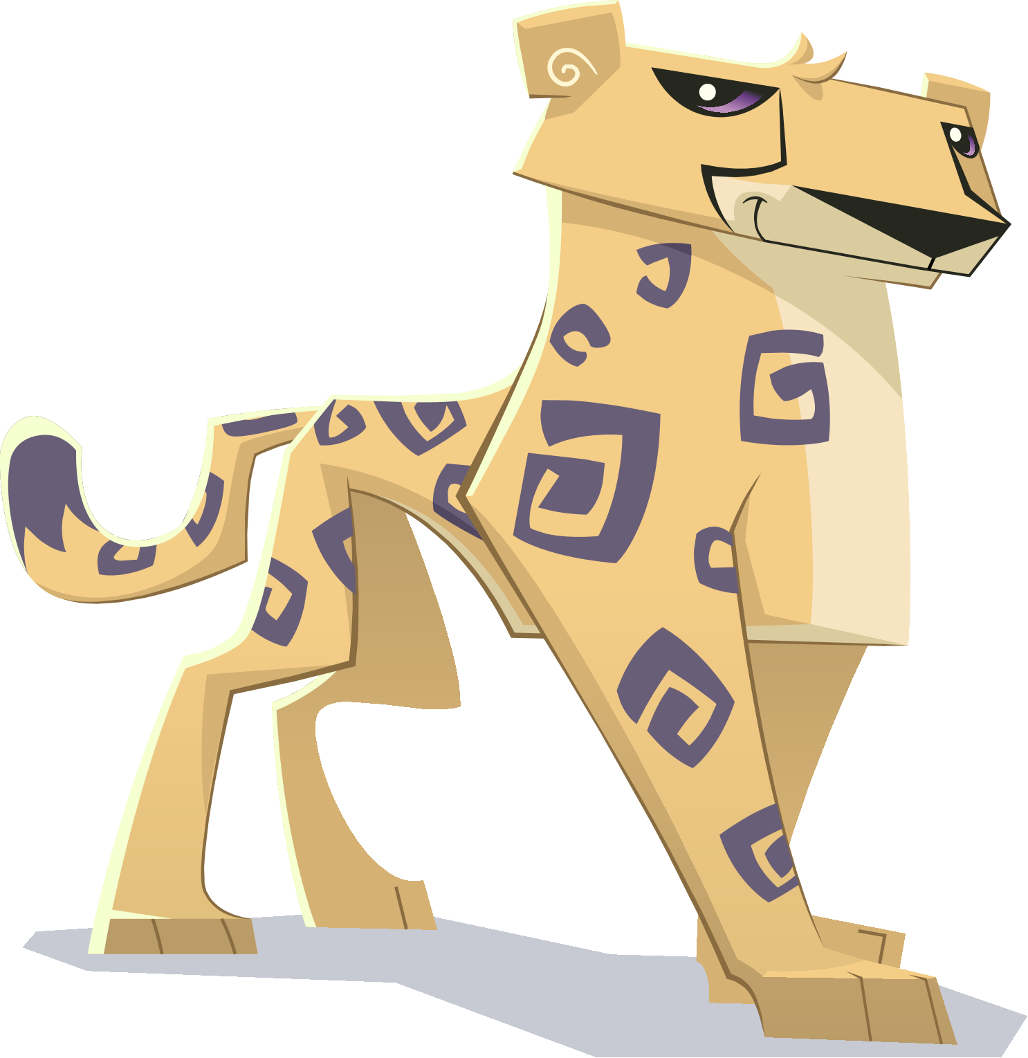 Cartoon Of A Cheetah