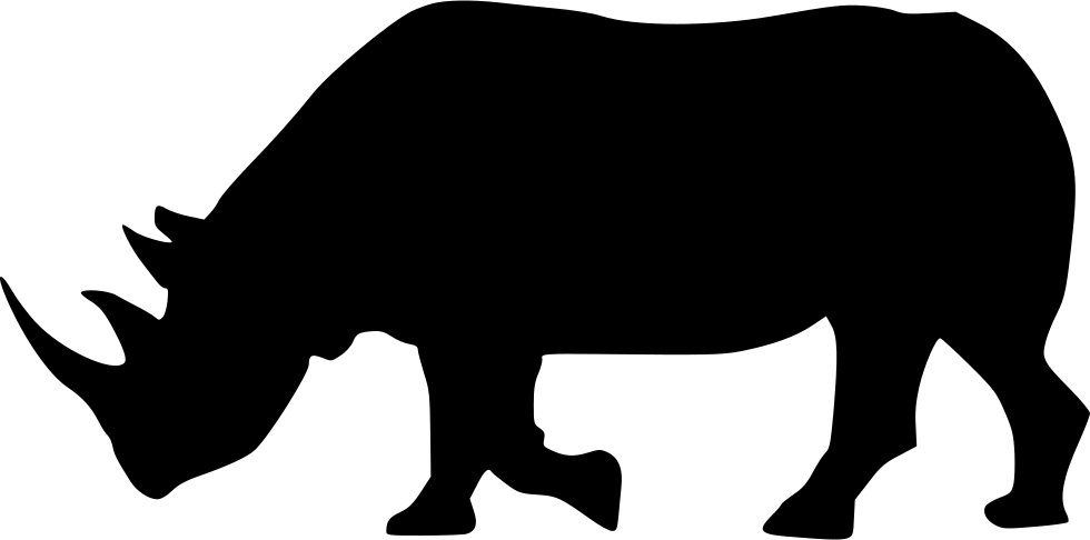 A Silhouette Of A Large Animal
