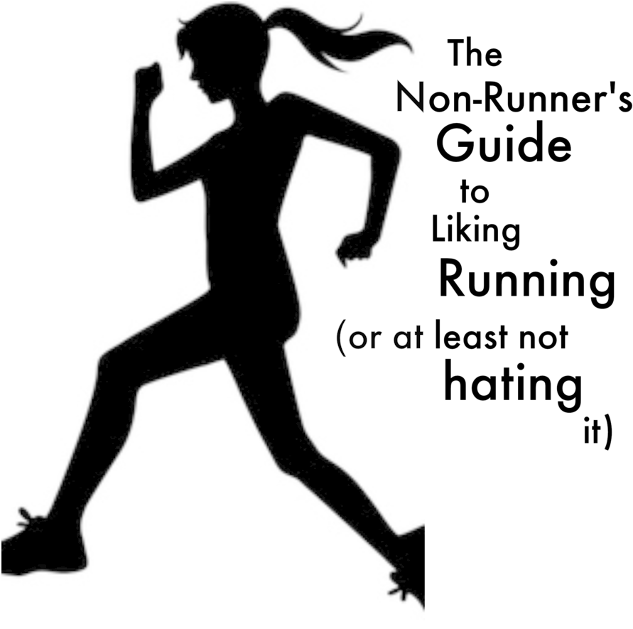 A Silhouette Of A Woman Running
