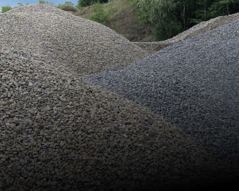 A Pile Of Gravel And Rocks