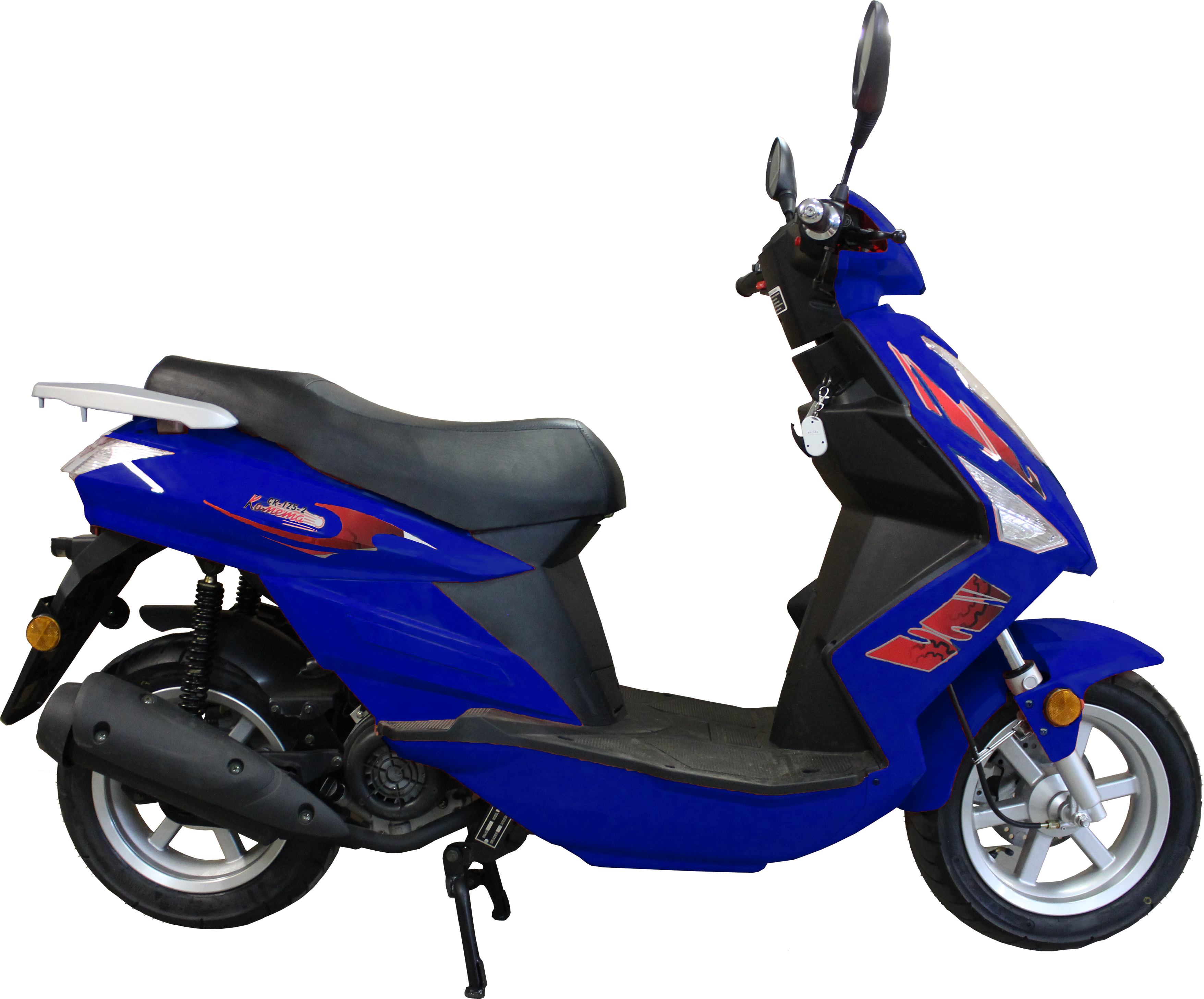 Dark Blue Tvs Scooty Motorcycle