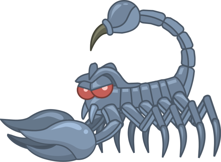 A Cartoon Of A Scorpion