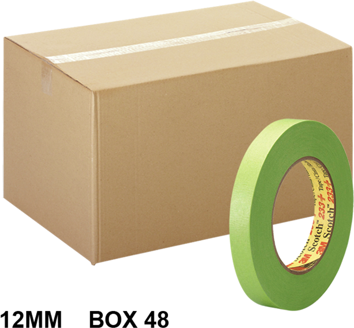 A Roll Of Tape Next To A Box
