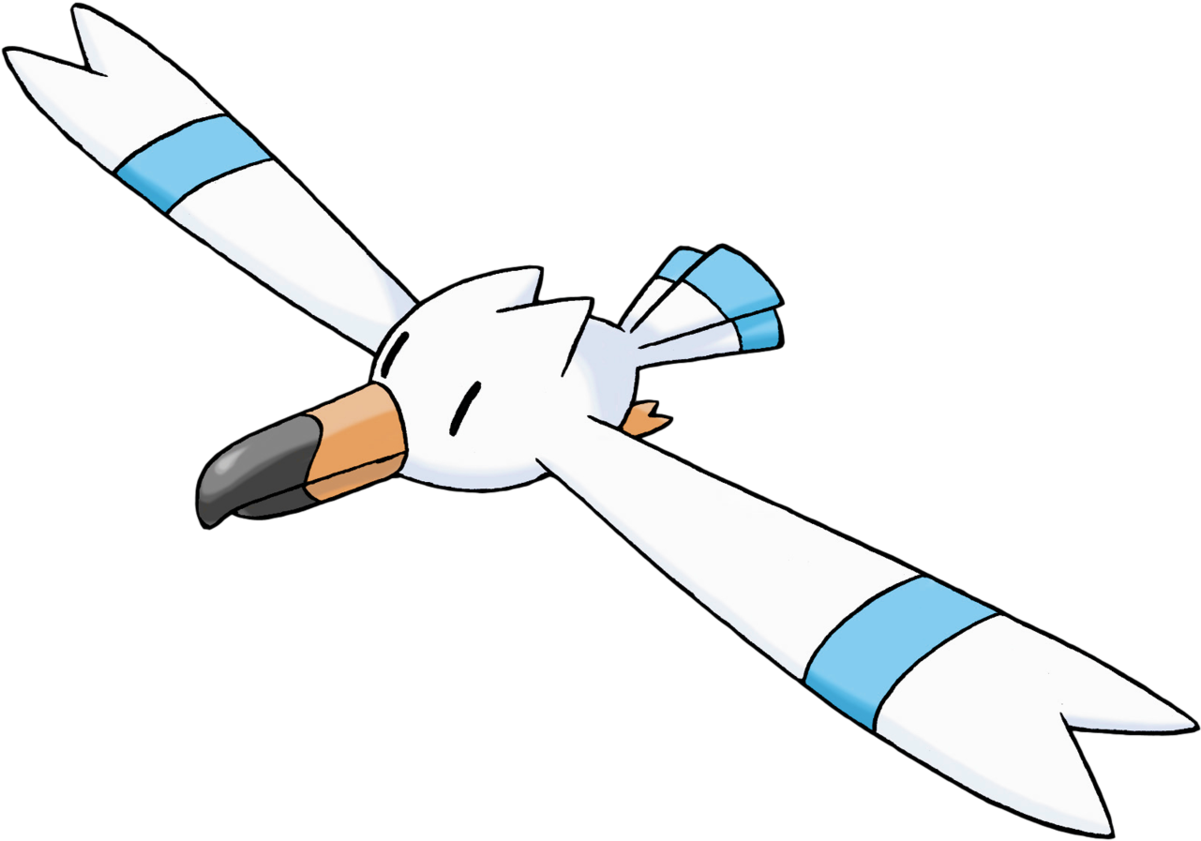 Cartoon Bird With Wings And A Black Background