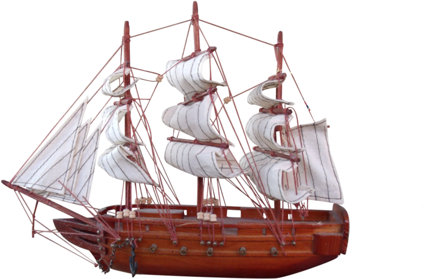 A Model Of A Ship