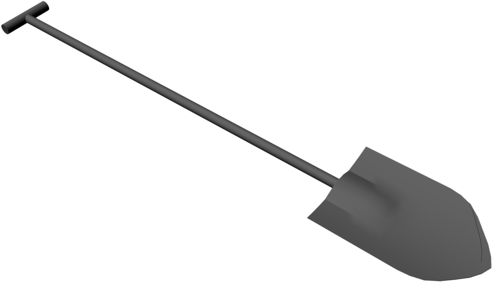 A Shovel With Long Handle