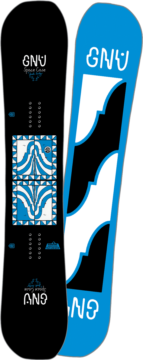 A Snowboard With A Design On It