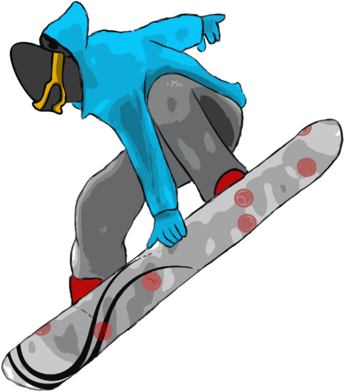 A Person On A Snowboard