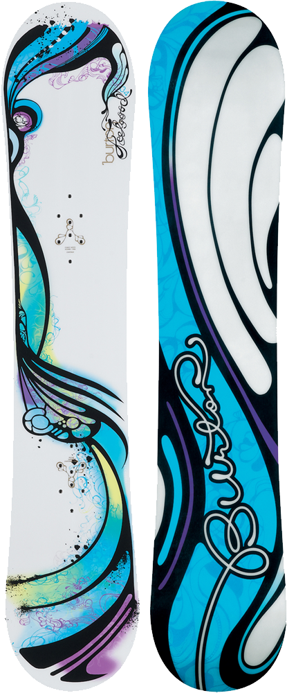 A White And Blue Skateboard With Black And White Design