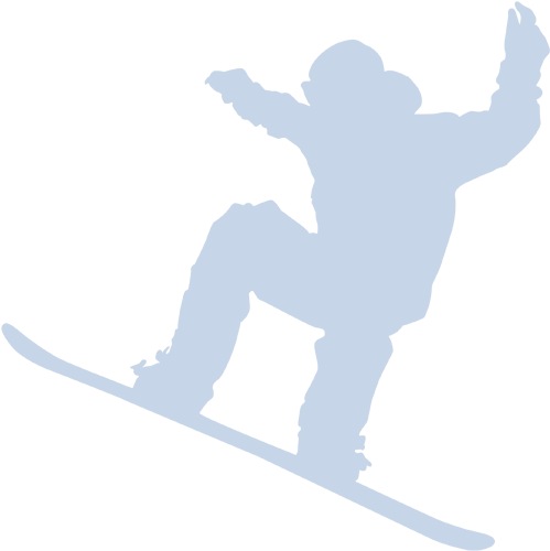 A Silhouette Of A Snowboarder