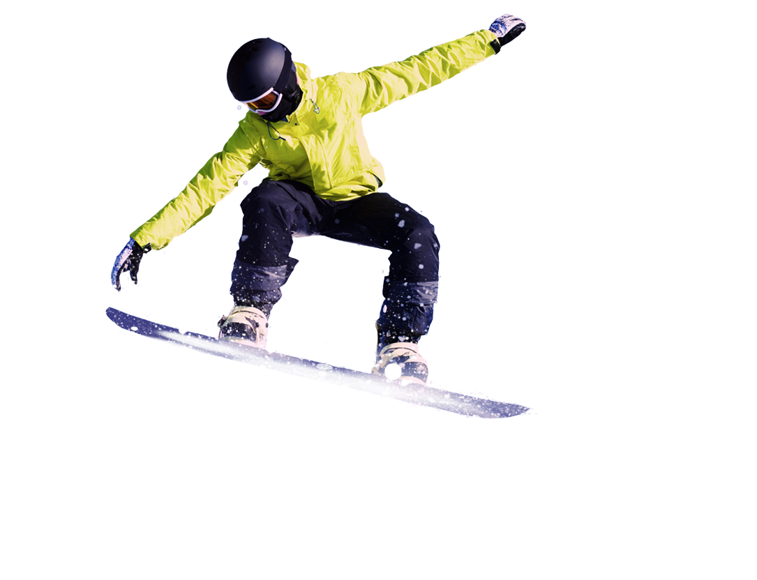 A Person In A Yellow Jacket And Helmet Jumping On A Snowboard