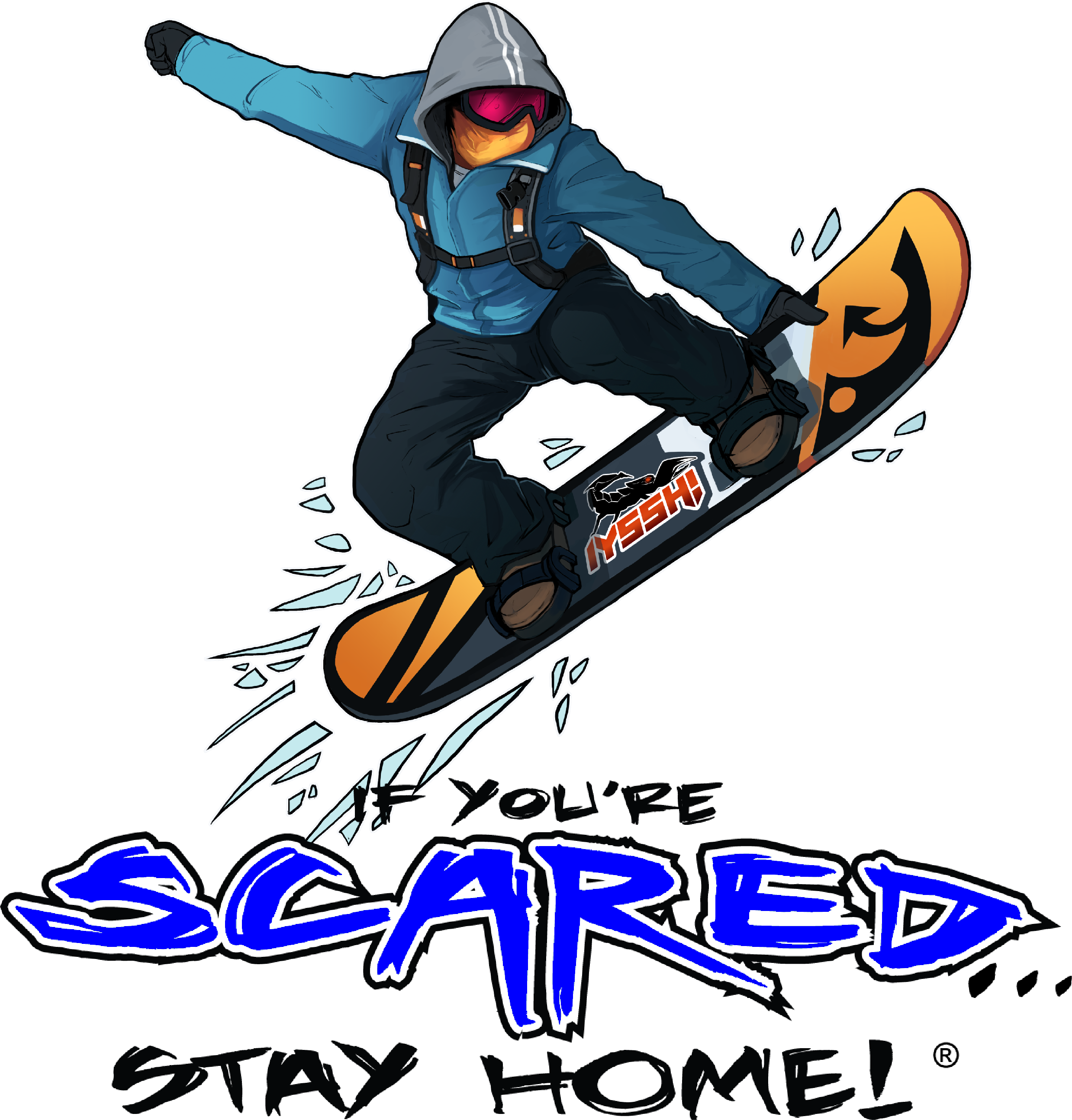 A Person On A Snowboard