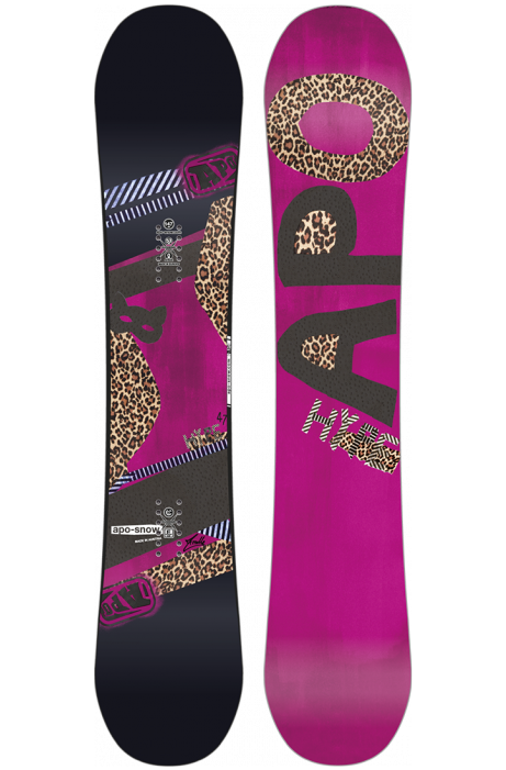 A Snowboard With Leopard Design