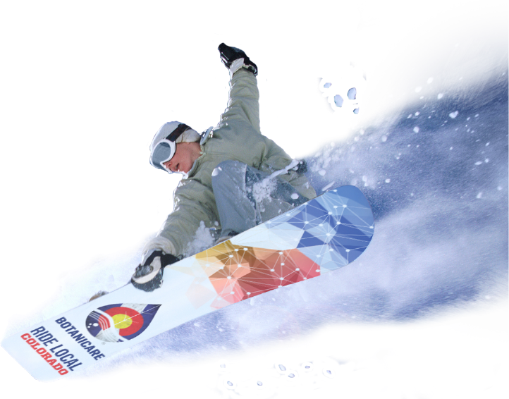 A Man On A Snowboard