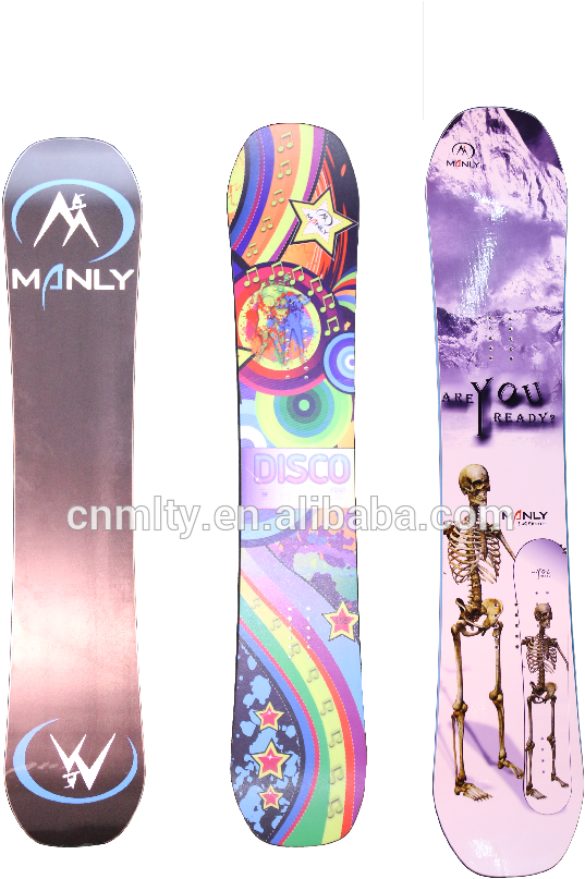 A Collage Of Different Snowboards