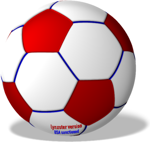 A Red And White Football Ball