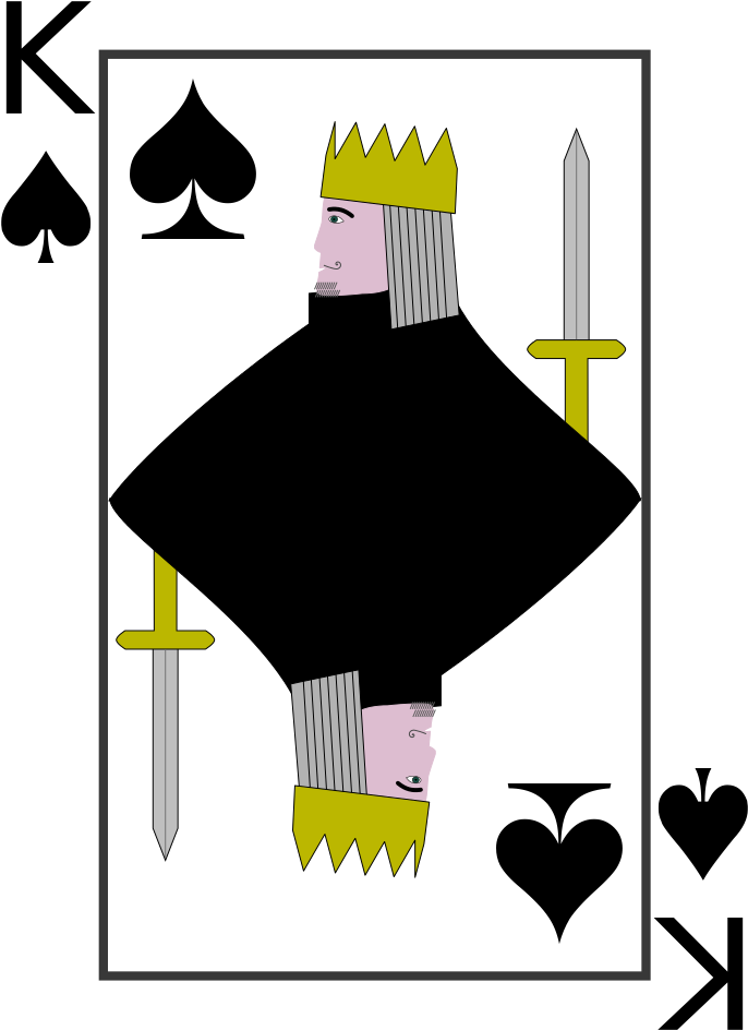 A Cartoon Of A Man With A Crown And Swords