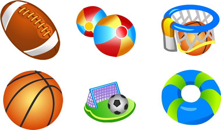 A Group Of Balls On A Black Background