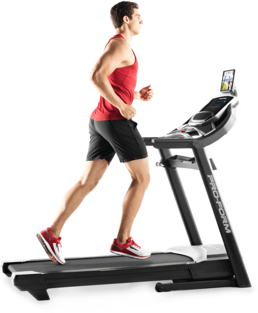 A Man Running On A Treadmill